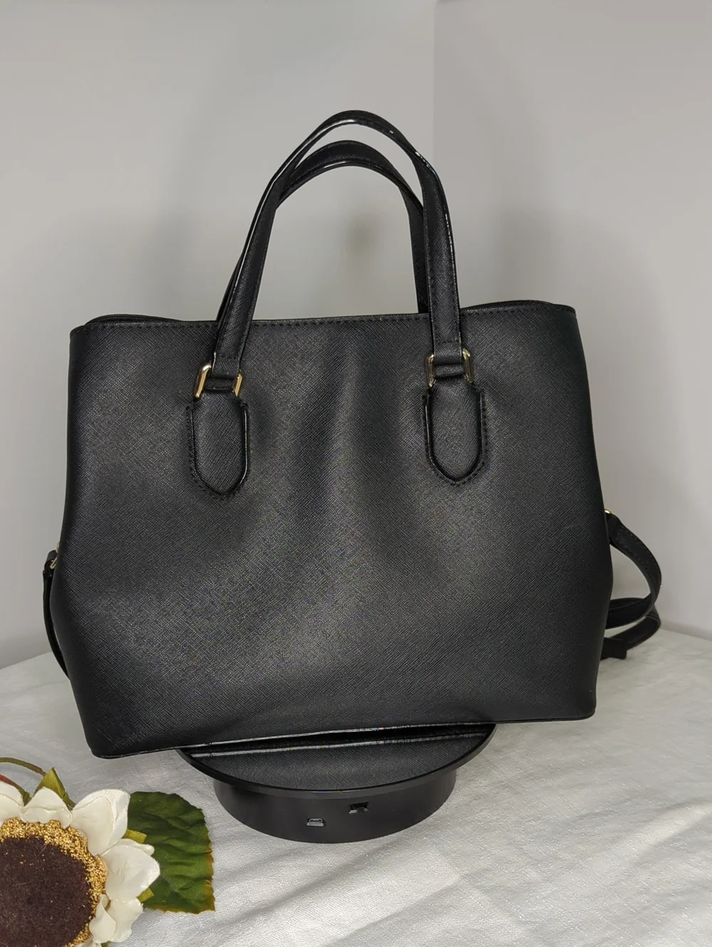 Kate Spade Black Saffiano Leather Satchel